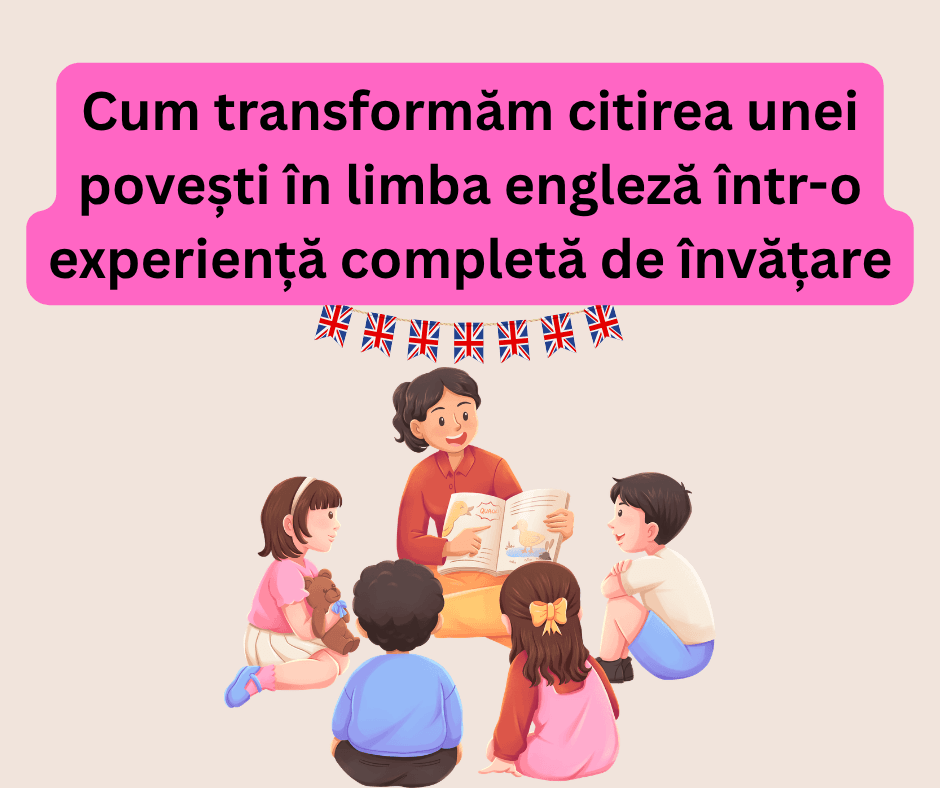 Lectură de povești în limba engleză pentru copii.